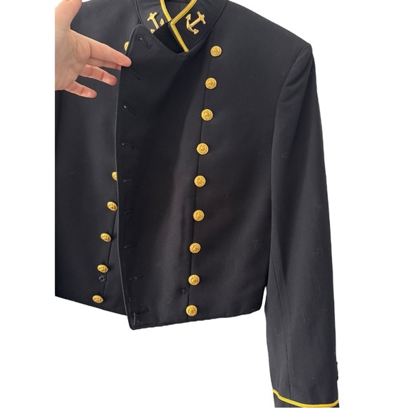 Vintage US Naval Academy Jacket Uniform Flying Cross Navy Jacket Preppy Academia - Picture 4 of 16
